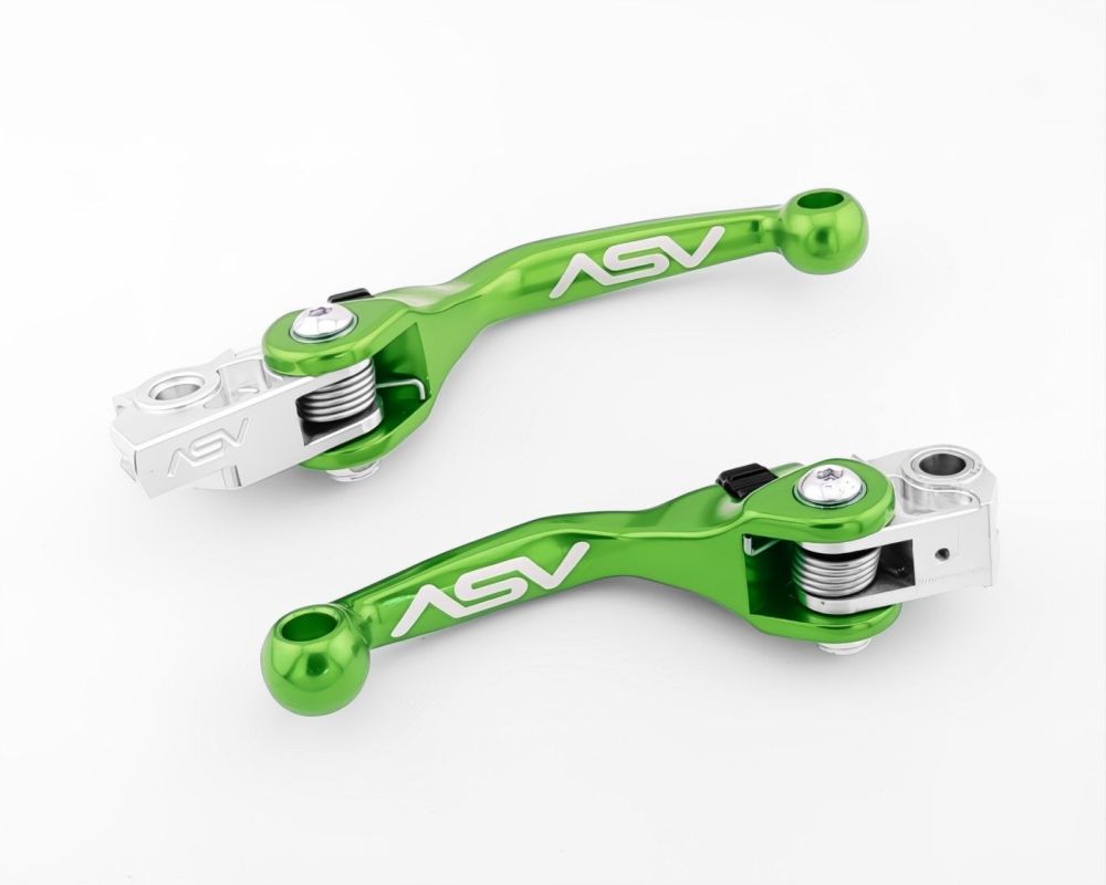 ASV F4 Clutch And Brake Lever Pair Pack Green BCF41515