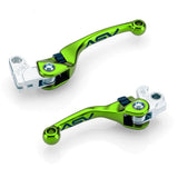 ASV F4 Clutch And Brake Lever Pair Pack Green BCF41610