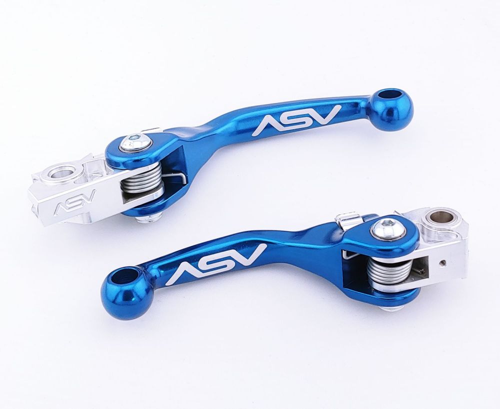 ASV F4 Clutch And Brake Lever Pair Pack Blue BCF41704