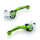 ASV F4 Clutch And Brake Lever Pair Pack Shorty Green BCF41904