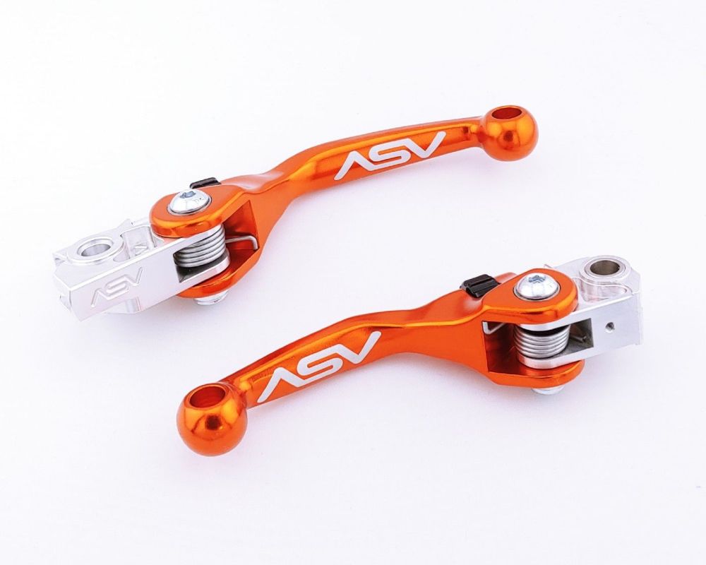 ASV F4 Dirt Clutch And Brake Lever Pair Pack Orange BCF42303