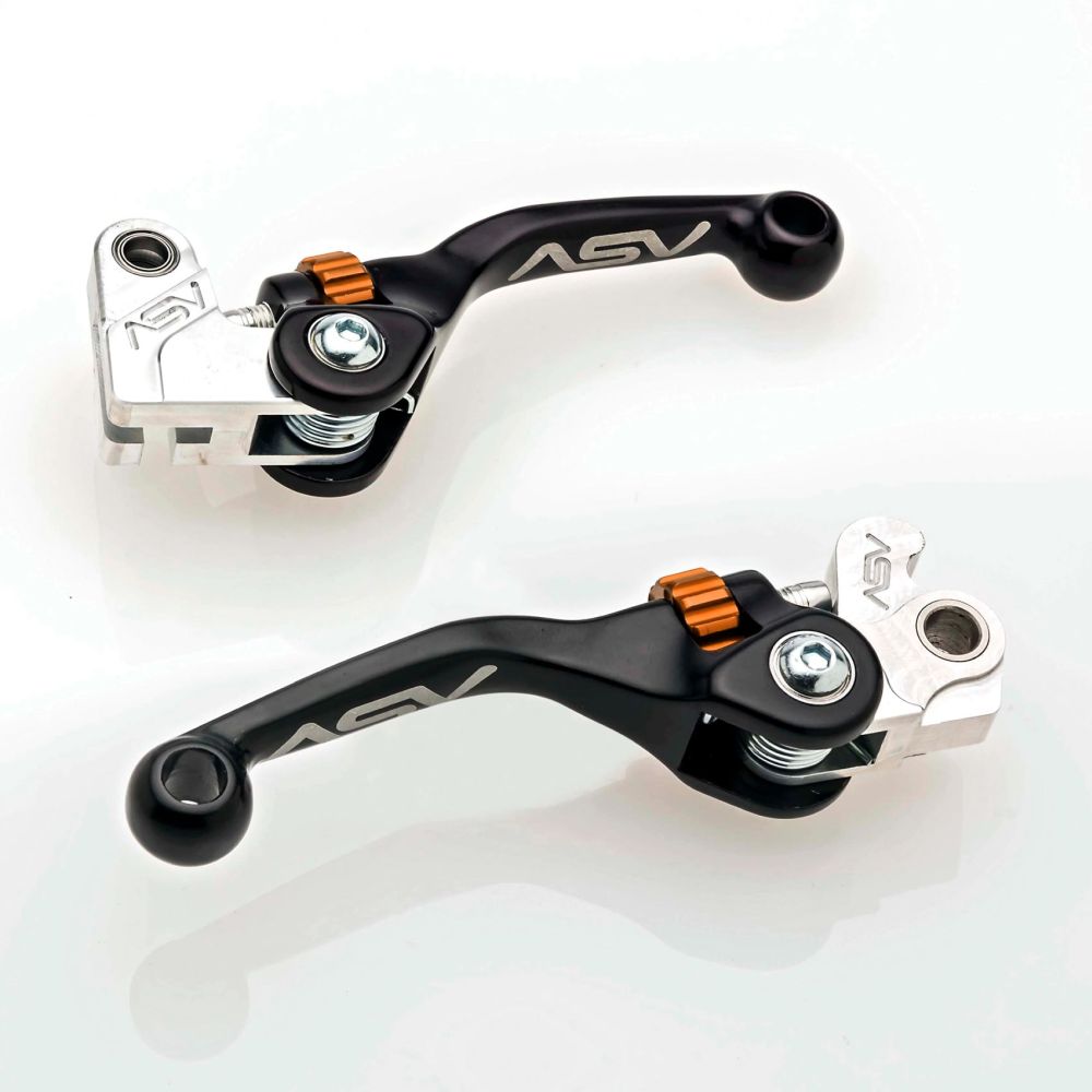 ASV F4 Hydraulic Clutch And Brake Lever Pair Pack Shorty Black BCF42727