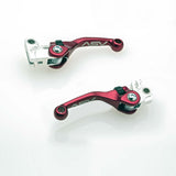 ASV F4 Clutch And Brake Lever Pair Pack Shorty Red BCF4A109