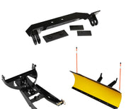 Denali Black UTV Snow Plow Kit For Polaris Ranger 570 4x4 Full Size 2016-2020