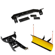 Denali Black UTV Snow Plow Kit For Polaris Ranger 570 4x4 Full Size 2016-2020