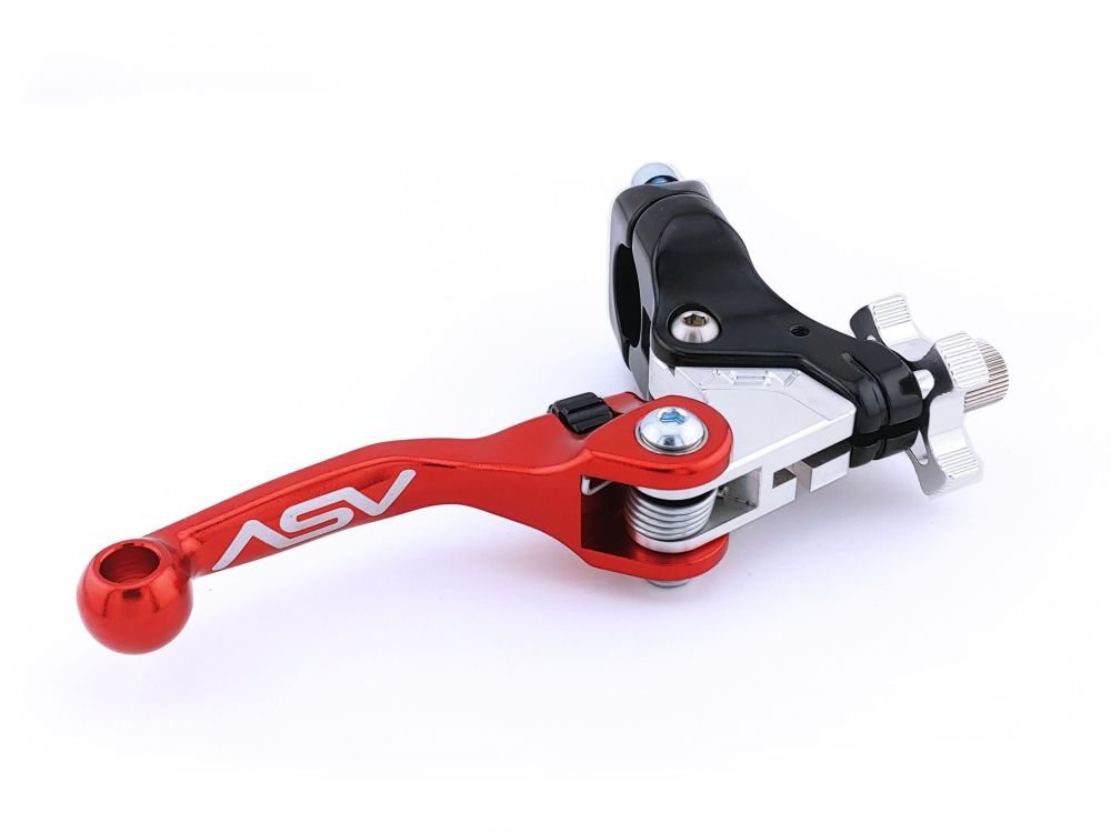 ASV F4 Off-Road Brake Lever With Perch Shorty Red BDF405SX