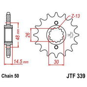 Front & Rear Sprocket Kit for HONDA VFR800 F1-W,X-RC46 98-99 JT Sprockets