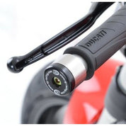 R&G Racing Black Bar End Sliders For 2016-2018 Aprilia Dorsoduro 750 ABS
