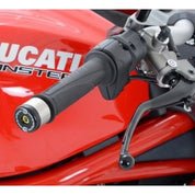 R&G Racing Black Bar End Sliders For 2016-2018 Aprilia Dorsoduro 750 ABS