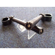 R&G Racing Black Bar End Sliders For 2016-2018 Aprilia Dorsoduro 750 ABS