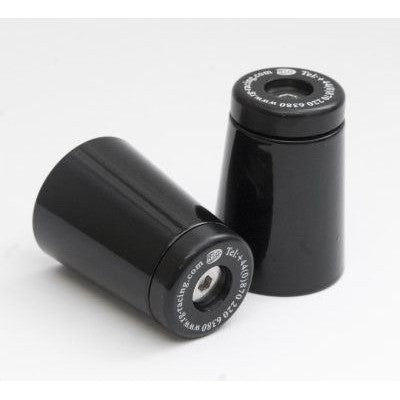 R&G Racing Black Bar End Sliders For 2008-2020 Suzuki Hayabusa 1340 BE0037BK