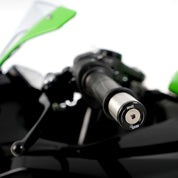 R&G Racing Black Bar End Sliders For 2018-2020 Kawasaki Ninja 250