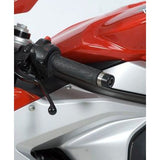 Deslizadores de manillar negros R&G Racing para MV Agusta Brutale 1000RR 2020-2024
