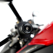 R&G Racing Black Bar End Sliders For 2013-2016 MV Agusta Brutale 675