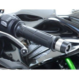 Deslizadores de manillar R&G Racing negros para Kawasaki Ninja H2 ZX1000 2015-2020