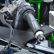 R&G Racing Black Bar End Sliders For 2015-2020 Kawasaki Ninja H2 ZX1000
