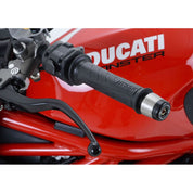 R&G Racing Black Bar End Sliders For 2022-2024 Ducati DesertX