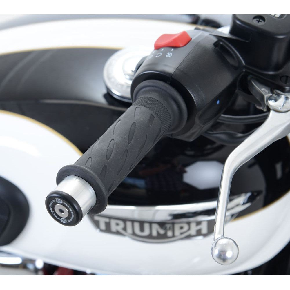 R&G Racing Black Bar End Sliders For 2017-2020 Triumph Bonneville Bobber