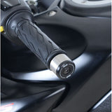 Deslizadores de manillar R&G Racing negros para Suzuki GSX-S125 (2017-2024) BE0115BK