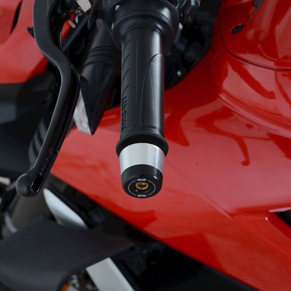 R&G Racing Black Bar End Sliders For 2021-2022 Ducati Multistrada V4