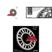 520 Chain Nat,Front & Rear Sprocket Kit KAWASAKI EX250-F Ninja 250R 2006-2007