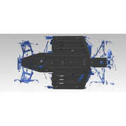 Rival Central Aluminum Skid Plate For Polaris General 1000 2444.7474.1