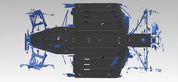 Rival Central Aluminum Skid Plate For Polaris General 1000 2444.7474.1
