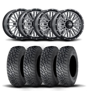 ITP Momentum 15" Machined Black Wheels And Tenacity Tires [33x9.5-15]