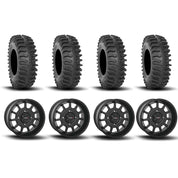 System 3 ST-5 Aluminum Matte Black 15" Wheels And XT400 Tires [30x10R-15]