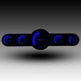 Intellitronix LED 5.5 Analog Bargraph Gauge Panel With Black Faceplate