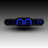 Intellitronix LED 6-Gauge Bargraph Universal Panel With Black Faceplate