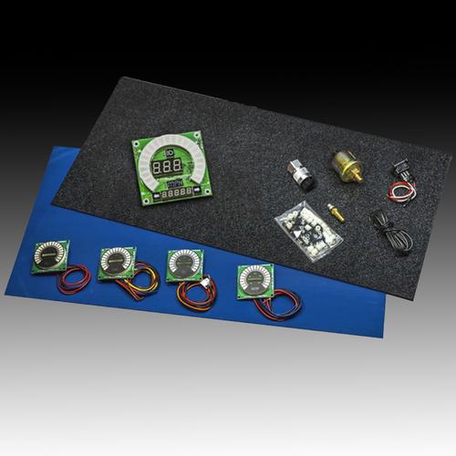 Intellitronix LED Create-a-Dash Universal Gauge Kit With Black Faceplate