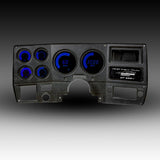 Panel de instrumentos digital LED Intellitronix con placa frontal negra para camioneta Chevrolet 1973-1987