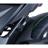 R&G Racing Black Rear Foot Rest Delete Blanking Plates For 2011-2018 Suzuki GSR750
