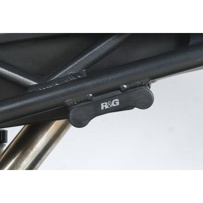 R&G Racing Black Rear Foot Rest Delete Blanking Plates For 2006-2012 Triumph Daytona 675