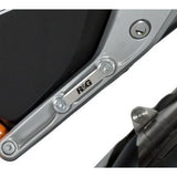 R&G Racing Silver Rear Foot Rest Delete Blanking Plates For 2016-2017 KTM 690 Duke R