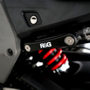 R&G Racing Black Footrest Delete Blanking Plate Kit For 2015-2019 BMW S1000XR
