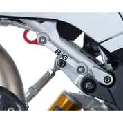 R&G Racing Silver Footrest Delete Blanking Plate Kit For 2015-2018 MV Agusta F4RC