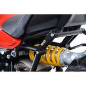 R&G Racing Black Footrest Delete Blanking Plates For 2016-2018 Ducati Monster 1200