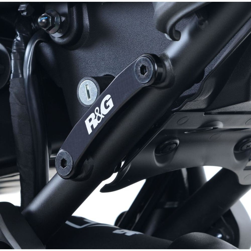 R&G Racing Black Footrest Delete Blanking Plates For 2016-2024 Yamaha XSR700