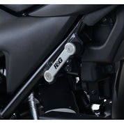 R&G Racing Black Footrest Delete Blanking Plates For 2016-2018 Suzuki SV650 Unfaired