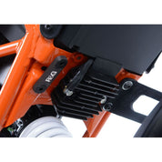 R&G Racing Black Footrest Delete Blanking Plates For 2020-2021 KTM 125 Duke