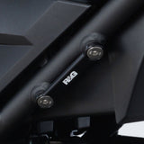 R&G Racing Black Rear Foot Rest Delete Blanking Plates For 2018-2024 Kawasaki Ninja 250