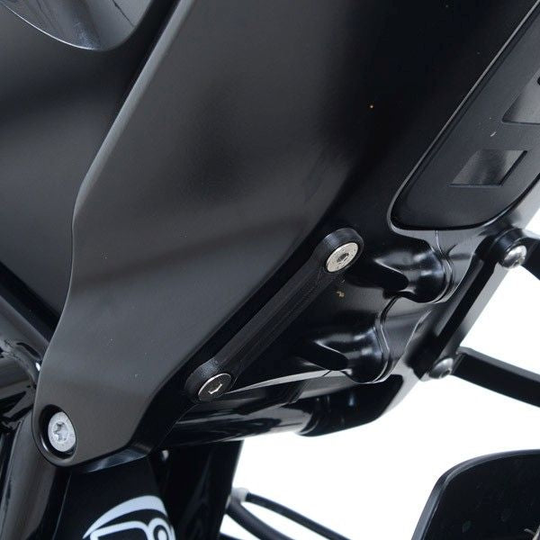 R&G Racing Black Footrest Delete Blanking Plates For 2018-2020 Husqvarna VITPILEN 701