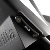 R&G Racing Black Rear Foot Rest Delete Blanking Plates For 2024-2025 Aprilia RS457