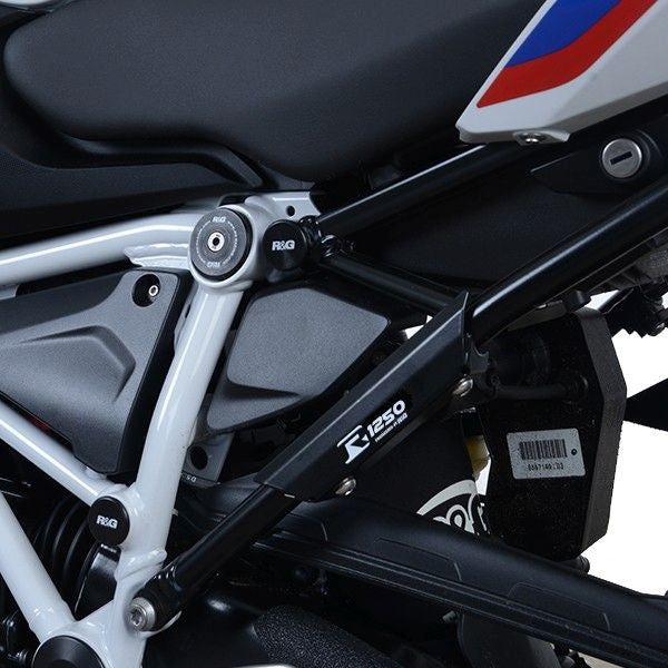 R&G Racing Black Rear Foot Rest Delete Blanking Plates LHS BLP0099BK