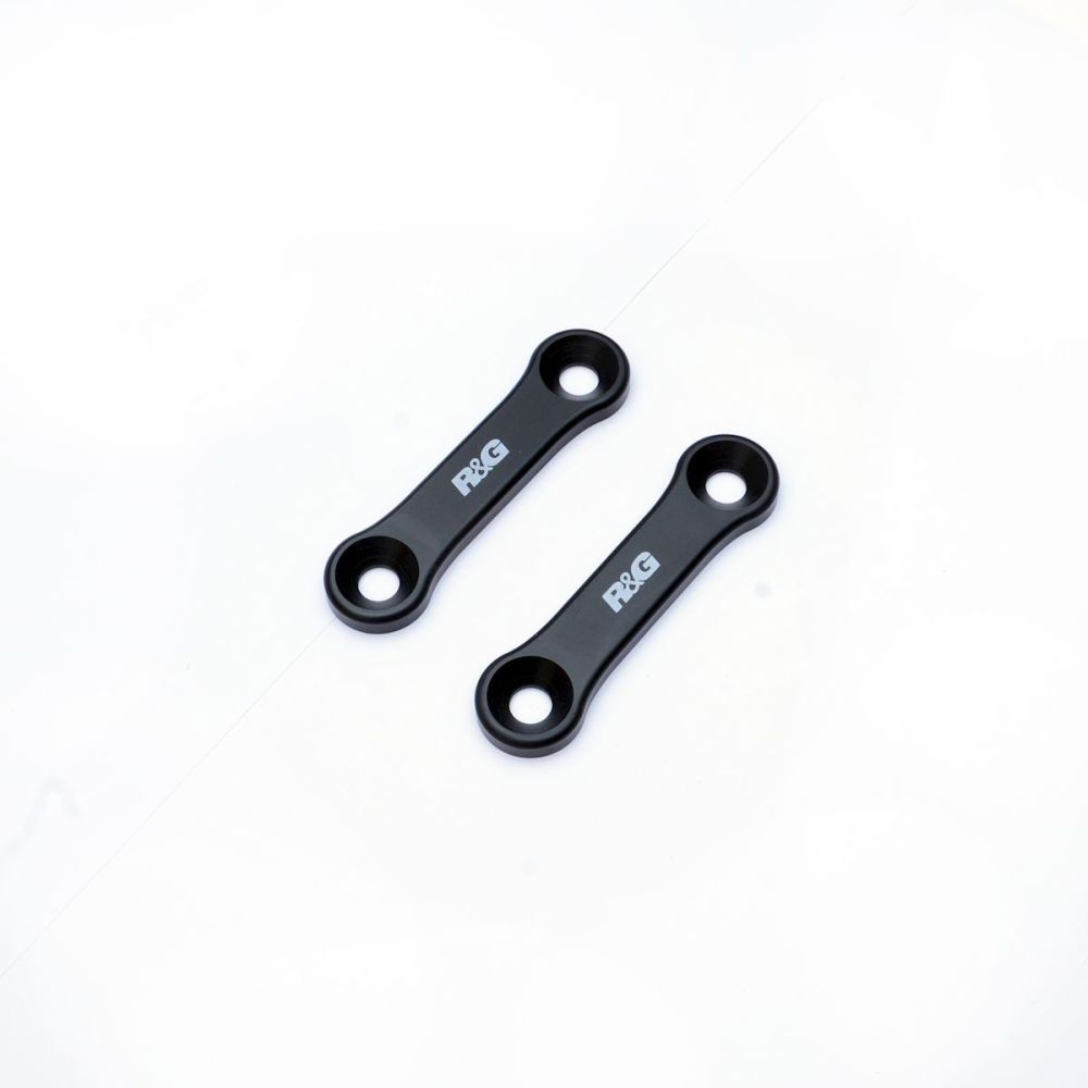 R&G Racing Black Rear Foot Rest Delete Blanking Plates For 2019-2024 Triumph Scrambler 1200 XC
