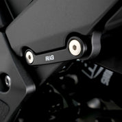 R&G Racing Black Footrest Delete Blanking Plates LHS For 2022-2024 Kawasaki KLR650