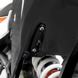 R&G Racing Black Footrest Delete Blanking Plates LHS For 2020-2024 KTM 390 Adventure