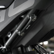 R&G Racing Black Rear Foot Rest Delete Blanking Plates LHS For 2023-2024 CF-Moto 450SR